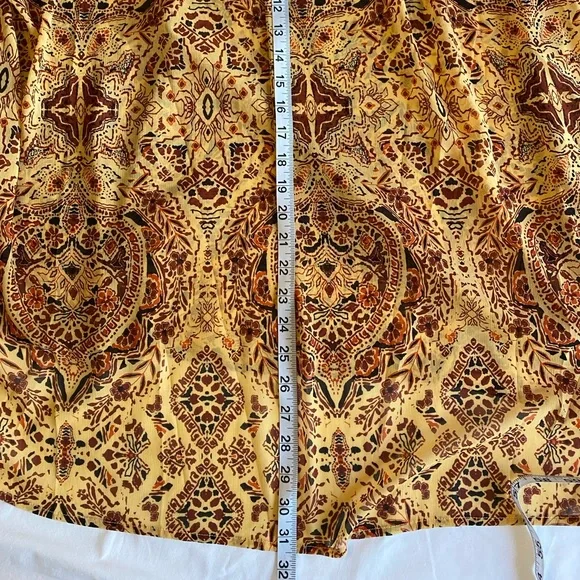 🆕 TORRID Medallion Crinkle Chiffon Raglan Tie Front Office Blouse SZ 5 5X - Picture 9 of 9